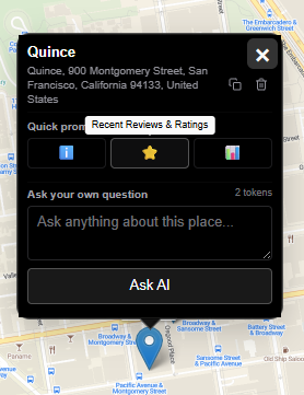 MapQuery.ai quick templates